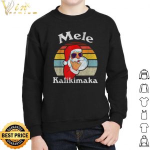 Mele Kalikimaka Santa Shaka Hawaii Vintage shirt 4