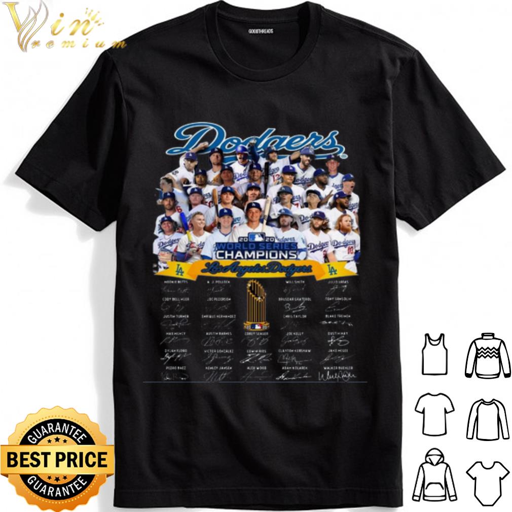 Los Angeles Dodgers World series champions 2020 Member Signature shirt Los Angeles Dodgers World series champions 2020 Member Signature shirt 1