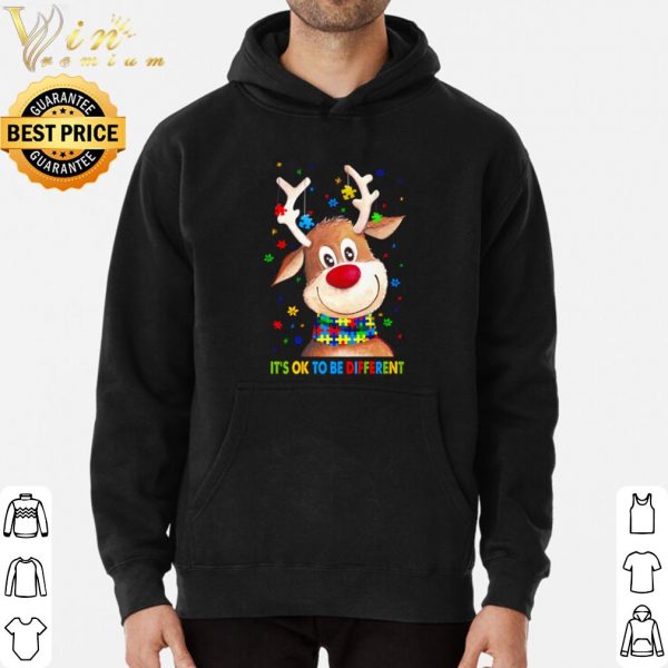 Reindeer Autism it's ok to be different shirt 3