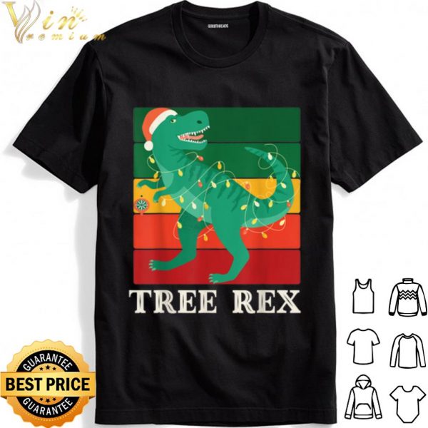 Dinosaur Pajama Tree Rex Christmas shirt 1