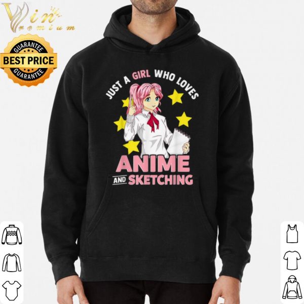 Just A Girl Who Loves Anime and Sketching shirt 3