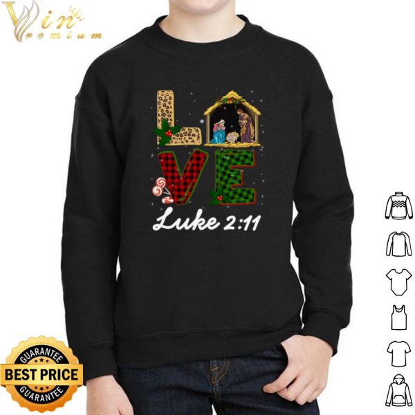 Tu Leopard Plaid Love Nativity shirt 2