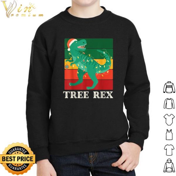 Dinosaur Pajama Tree Rex Christmas shirt 2