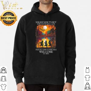 Salem Sanctuary For wayward Cat Ferals and Familiars Welcome est 1692 shirt 5