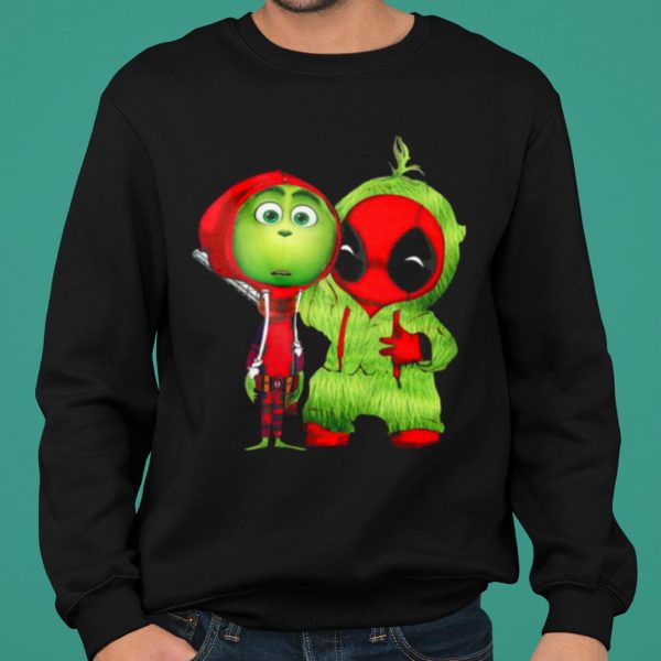 Baby Grinch And Baby Deadpool shirt 2