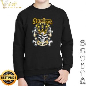 King Skull Pittsburgh Steelers for life shirt 4