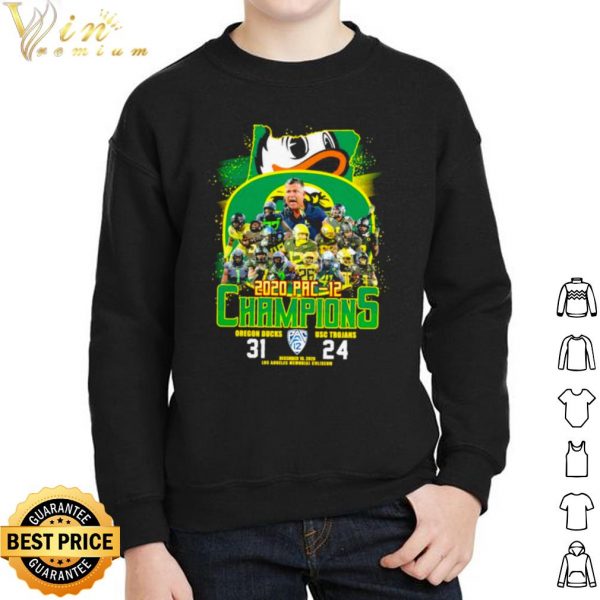2020 Pac 12 Champions Oregon Usc Trojans 31 24 shirt 2