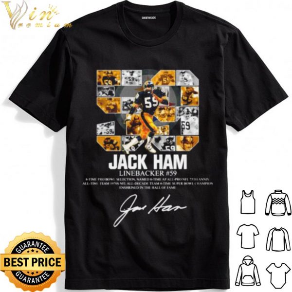 59 Jack Ham Linebacker 8 Time Pro Bowl Selection Signature shirt 1