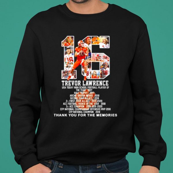 16 Trevor Lawrence Usa Today High School Football Thank The Memories shirt 2