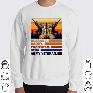 Husband Papa Protector Hero Veteran shirt 5