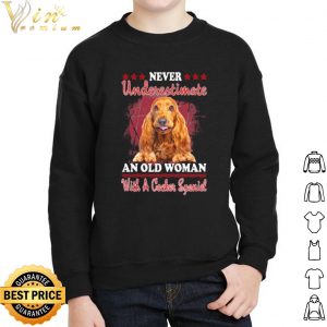 Never Underestimate An Old Woman With A Cocker Spaniel shirt 4