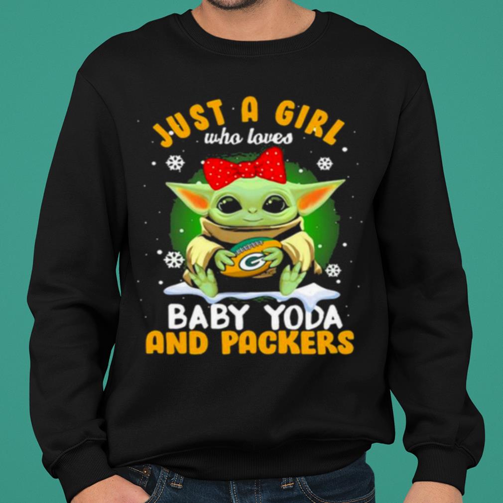 Just A Girl Who Love Baby Yoda And Packers shirt Just A Girl Who Love Baby Yoda And Packers shirt 2