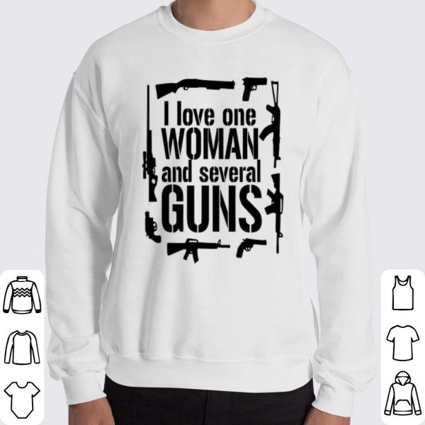 I love one woman and several Guns shirt 3