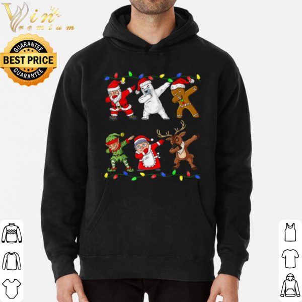 Christmas Dabbing Santa Elf And Friends shirt 3