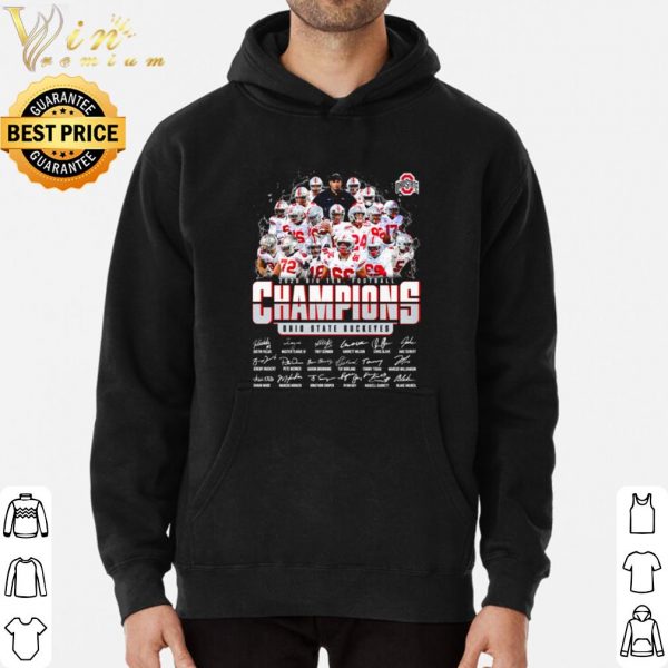 Ohio State Buckeyes 2020 Big Ten Football Champions Signature shirt 3