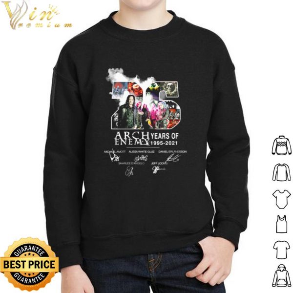 26 Years Of Arch Enemy 1995 2021 Signature shirt 2