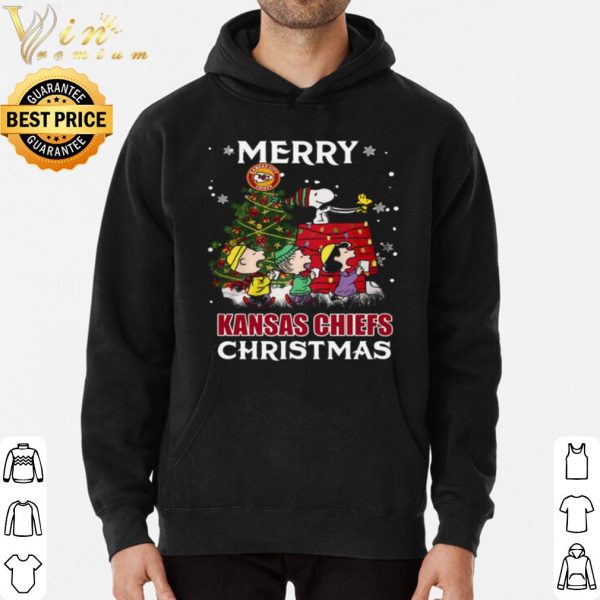 The Peanuts Merry Kansas City Chiefs Christmas Tree shirt 3