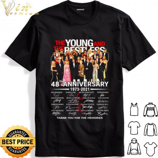 The Young And The Besties 48th Anniversary Thank The Memories shirt 1