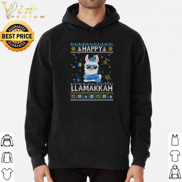 Happy Llamakkah Christmas shirt 3