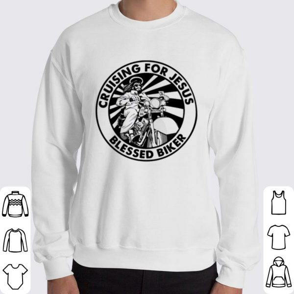 Cruising For Jesus Blessed Biker shirt 3