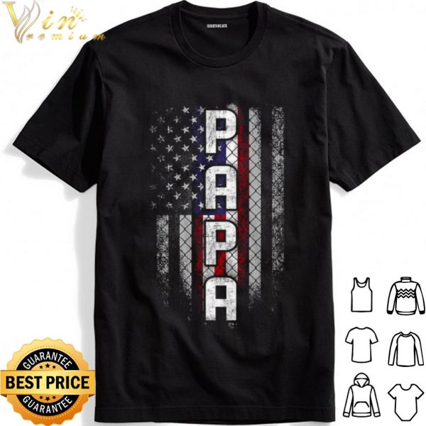Papa American Flag shirt 1