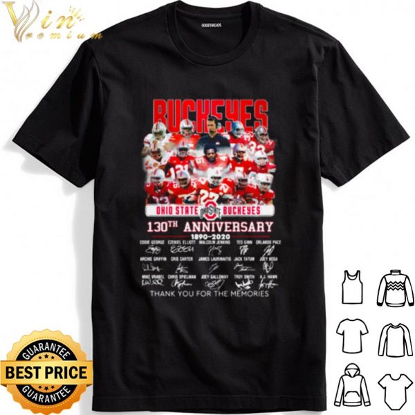 Ohio State Buckers 130th Anniversary 1890 2020 Signature shirt 1
