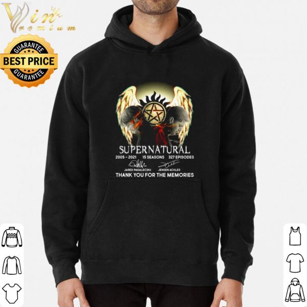 Supernatural 2005 2021 Thank You For The Memories Signature shirt 3