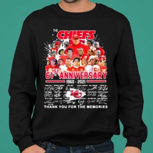 The Chiefs 61st Anniversary 1960 2021 Thank You For The Memories Signature shirt 4
