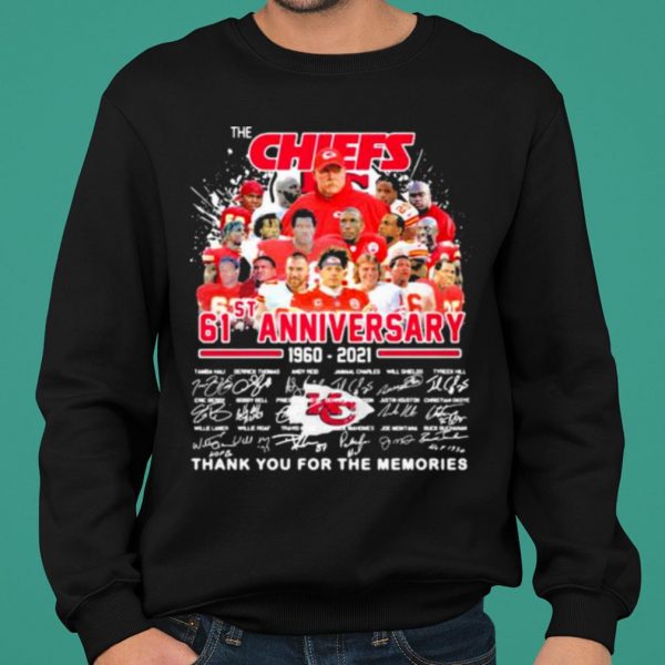 The Chiefs 61st Anniversary 1960 2021 Thank You For The Memories Signature shirt 2