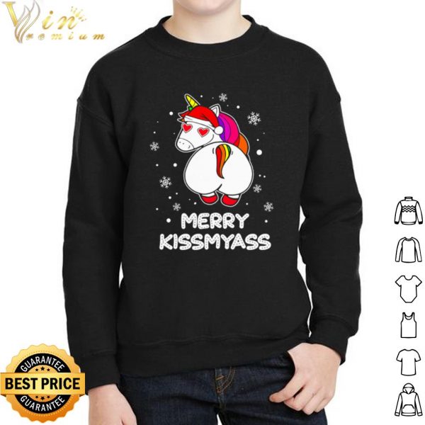 Santan Unicorn LGBT merry kissmyass shirt 2