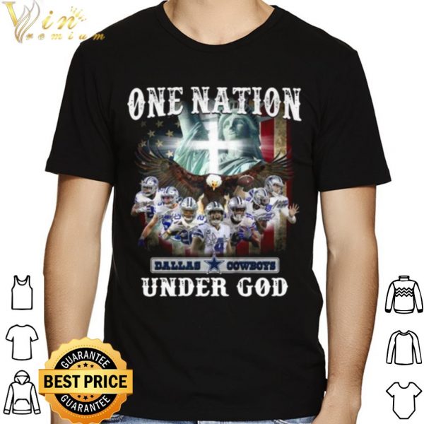 One Nation Dallas Cowboys Under God American Flag shirt 1