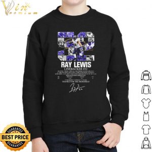 52 Ray Lewis Linebacker Thanks For The Memories Signature shirt 4