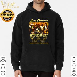 King Crimson 52nd Anniversary Thank You For The Memories shirt 5