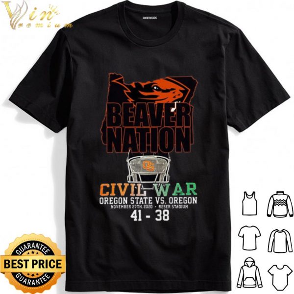 Beaver Nation Civil War Oregon State Vs Oregon shirt 1