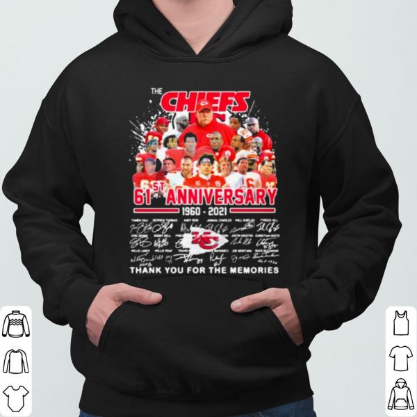 The Chiefs 61st Anniversary 1960 2021 Thank You For The Memories Signature shirt 3