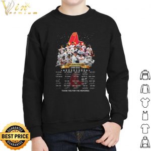 The Boston Red Sox 112nd Anniversary Thank The Memories Signatures shirt 4