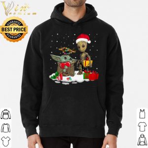 Baby Yoda and Baby Groot Gift Christmas shirt 2 Baby Yoda and Baby Groot Gift Christmas shirt 5
