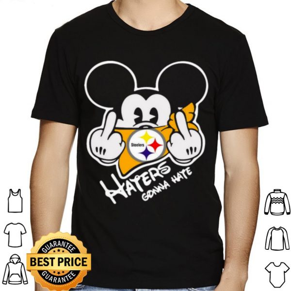 Mickey Mouse Face Mask Pittsburgh Steelers Fuck Haters Gonna Hate shirt 1