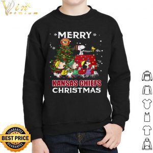 The Peanuts Merry Kansas City Chiefs Christmas Tree shirt 4