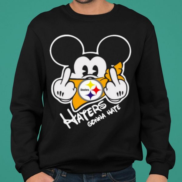 Mickey Mouse Face Mask Pittsburgh Steelers Fuck Haters Gonna Hate shirt 2