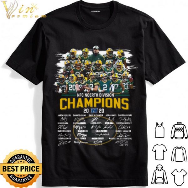 NFC North Division Champion 2020 Signatures shirt 1