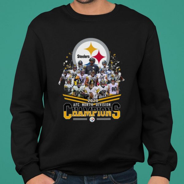 Pittsburgh Steelers 2020 AFC North Division Champion Signature Member shirt 2