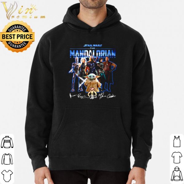 Star Wars The Mandalorian Characters Signature shirt 3