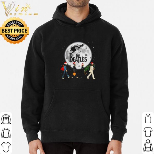 The Beatles Santa Walk On The Moon Merry Christmas shirt 3