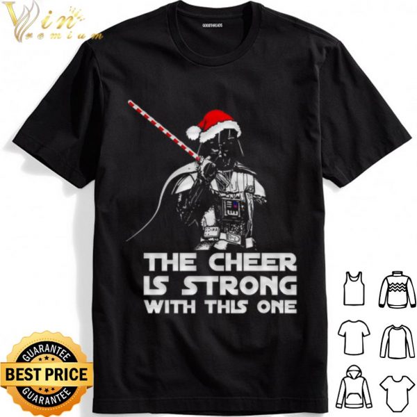 Santa Darth Vader The cheer is strong with this one shirt 1