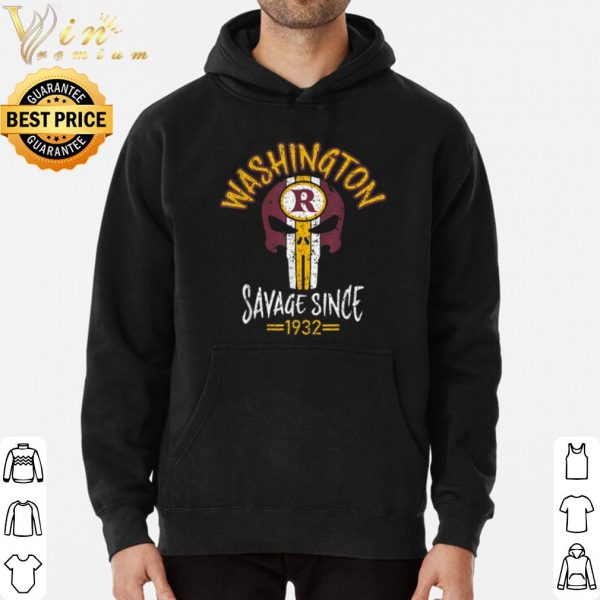 Washington Redskins Skull Savage Since 1932 shirt 3