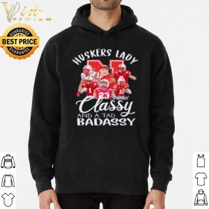 Huskers Lady Sassy Classy And A Tad Badassy shirt 5
