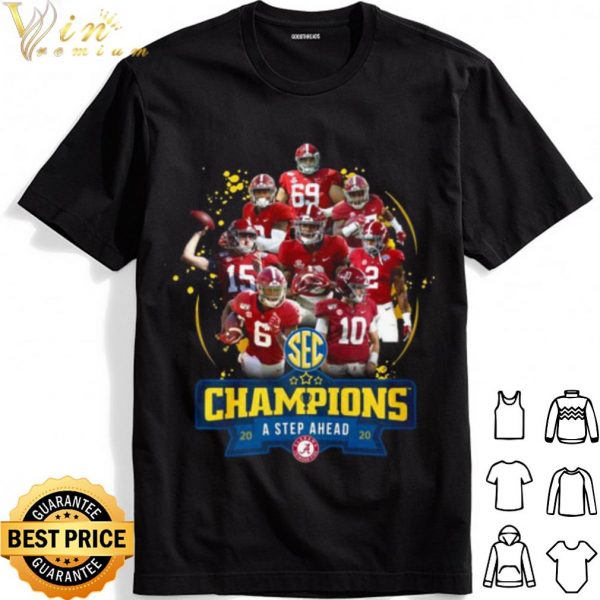 Alabama Crimson Tide Champions A Step Ahead 2020 shirt 1