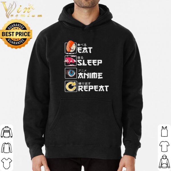Eat Sleep Anime Repeat hoodie 3