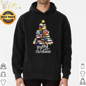 Merry Christmas Librarian Tree shirt 5